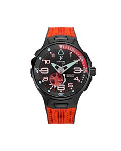 Men's Deep Ocean Rubber Black Dial Watch
