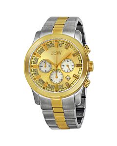 Men's Delano Chronograph Stainless Steel Gold-tone Sunray Dial