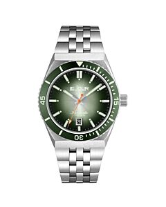 Men's Delmare Stainless Steel Green Dial Watch