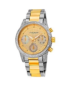 Men's Chronograph Stainless Steel Gold Dial