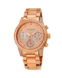 Men's Chronograph Stainless Steel Rose Gold Dial