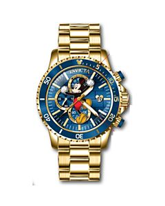 Men's Disney Limited Edition Chronograph Stainless Steel Blue (Mickey Mouse) Dial Watch