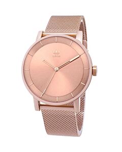 Men's District M1 Stainless Steel Mesh Rose Dial Watch
