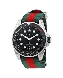 Men's Dive NATO Nylon Black Dial Watch
