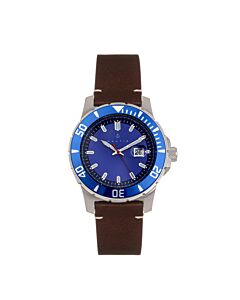 Men's Dive Pro 200 Genuine Leather Blue Dial Watch