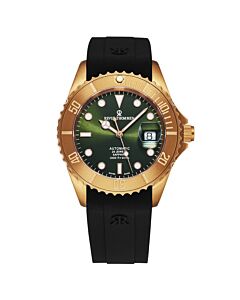 Men's Diver Rubber Green Dial Watch