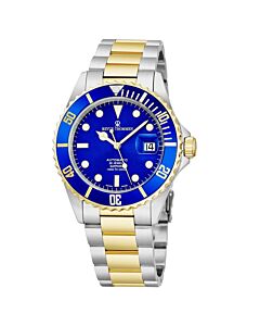 Men's Diver XL Stainless Steel Blue Dial Watch