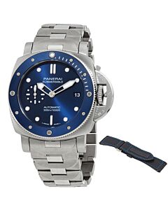Men's Divers Stainless Steel Blue Dial Watch