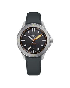 Men's Divesport Titanium Rubber Black Dial Watch