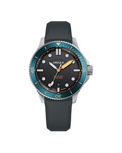 Men's Divesport Titanium Rubber Black Dial Watch