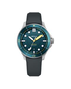 Men's Divesport Titanium Rubber Green Dial Watch