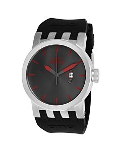 Men's Dna Silicone Black Dial Watch