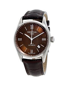 Men's DS-1 Roman Dial Genuine Leather Brown Dial