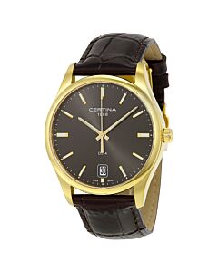 Men's DS-4 Leather Grey Dial Watch