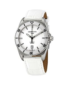 Men's DS First Ceramic Genuine Leather White Dial
