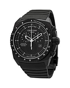 Mens-DS-Master-Chronograph-Stainless-Steel-Black-Dial-Watch