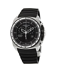 Mens-DS-Master-Chronograph-Rubber-Black-Dial-Watch