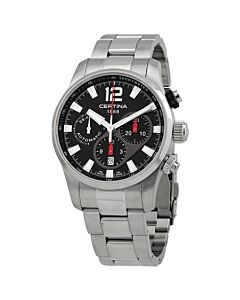 Men's DS Prince Chronograph Stainless Steel Black Dial Watch