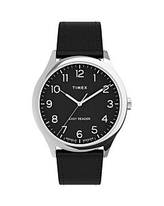 Men's Easy Reader Main Line Leather Black Dial Watch