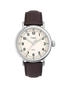 Men's Easy Reader Main Line Leather Cream Dial Watch