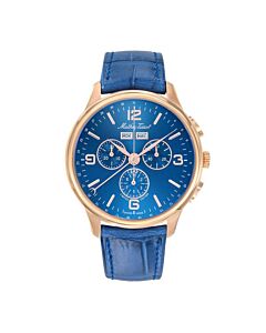 Men's Edmond 5040F Chronograph Leather Blue Dial Watch