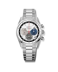 Men's El Primero Chronomaster Chronograph Stainless Steel White Dial Watch