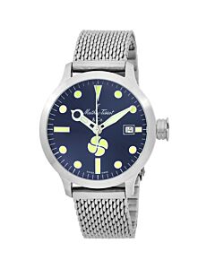Men's Elica Stainless Steel Blue Dial Watch
