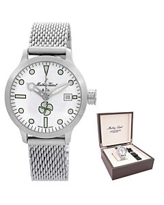 Men's Elica Stainless Steel Mesh White Dial Watch