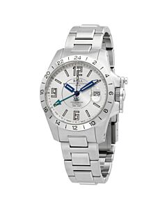Men's Engineer Hydrocarbon Magnate GMT Stainless Steel Silver Dial Watch