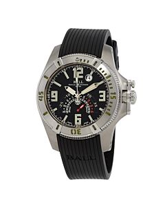 Men's Engineer Hydrocarbon Rubber Black Dial Watch