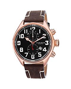 Men's Brown Genuine Leather & Dial