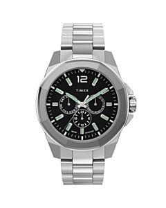 Men's Essex Avenue Chronograph Stainless Steel Black Dial Watch
