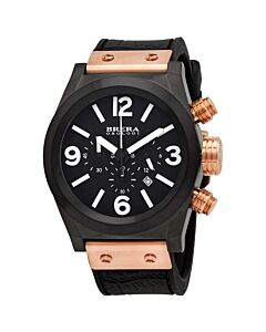 Mens-Eterno-Chronograph-Rubber-Black-Dial-Watch