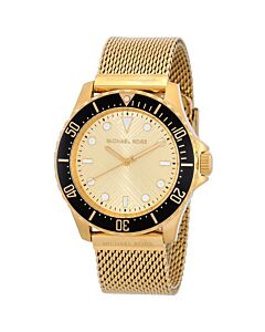 Men's Everest Stainless Steel Gold Dial Watch