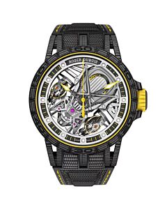 Men's Excalibur Aventador S 45 Canvas Transparent Dial Watch