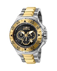 Men's Excursion Chronograph Stainless Steel Two-tone (Black and Gold-tone) Dial Watch