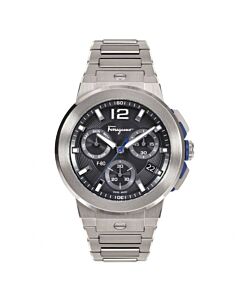 Men's F-80 Chronograph Stainless Steel Black Dial Watch