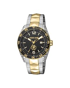 Men's Fashion Watch Stainless Steel Black Dial Watch