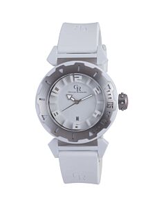 Men's Ferrara Silicone White Dial Watch