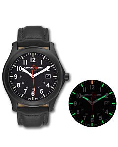 Mens-Field-Tritium-Illuminated-Genuine-Leather-Black-Dial-Watch