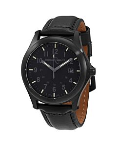 Men's Field (Tritium Illuminated) Genuine Leather Black Dial Watch