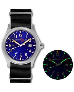 Mens-Field-Tritium-Illuminated-Nylon-Blue-Dial-Watch