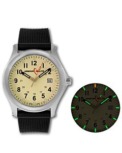 Mens-Field-Tritium-Illuminated-Polyurethane-Beige-Dial-Watch