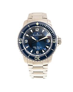 Men's Fifty Fathoms Titanium Blue Dial Watch