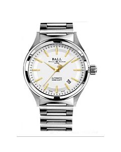 Men's Fireman Stainless Steel White Dial Watch