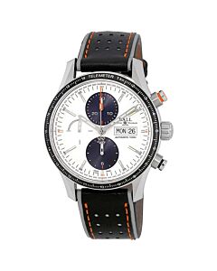 Men's Fireman Storm Chaser Pro Chronograph Leather White Dial