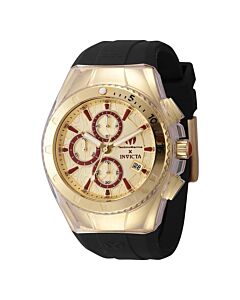 Men's Five Elements Chronograph Silicone and Silicone and Silicone Gold-tone Dial Watch