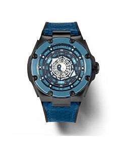 Men's Five Elements Rubber Blue Dial Watch