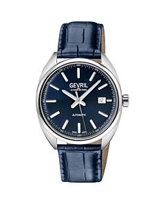 Men's Five Points Genuine Leather Blue Dial Watch