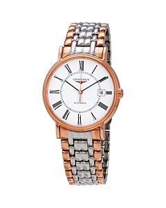Women's Flagship Stainless Steel and Rose Gold PVD Coating White Dial